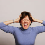 stressed lady